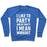 Virgin Teez  Pullover Crewneck Sweatshirt / x-small / Heathered Blue I LIKE TO PARTY AND BY PARTY I MEAN WORKOUT CREWNECK SWEATSHIRT