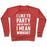 Virgin Teez  Pullover Crewneck Sweatshirt / x-small / Heathered Red I LIKE TO PARTY AND BY PARTY I MEAN WORKOUT CREWNECK SWEATSHIRT