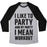 Virgin Teez  Baseball Tee Unisex Tri-Blend Baseball Tee / small / Athletic Gray / Black I LIKE TO PARTY AND BY PARTY I MEAN WORKOUT UNISEX TRI-BLEND BASEBALL TEE