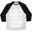 Virgin Teez  Baseball Tee Unisex Tri-Blend Baseball Tee / small / Oatmeal / Black I LIKE TO PARTY AND BY PARTY I MEAN WORKOUT UNISEX TRI-BLEND BASEBALL TEE
