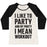 Virgin Teez  Baseball Tee Women's Tri-Blend Baseball Tee / small / Oatmeal / Black I LIKE TO PARTY AND BY PARTY I MEAN WORKOUT WOMEN'S TRI-BLEND BASEBALL TEE