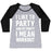 Virgin Teez  Baseball Tee Women's Tri-Blend Baseball Tee / small / Athletic Gray / Black I LIKE TO PARTY AND BY PARTY I MEAN WORKOUT WOMEN'S TRI-BLEND BASEBALL TEE