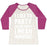 Virgin Teez  Baseball Tee Women's Tri-Blend Baseball Tee / small / Oatmeal / Berry I LIKE TO PARTY AND BY PARTY I MEAN WORKOUT WOMEN'S TRI-BLEND BASEBALL TEE