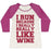 Virgin Teez  Baseball Tee Women's Tri-Blend Baseball Tee / small / Oatmeal / Berry I LIKE TO RUN BECAUSE I REALLY REALLY LIKE WINE WOMEN'S TRI-BLEND BASEBALL TEE
