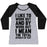 Virgin Teez  Baseball Tee Women's Tri-Blend Baseball Tee / small / Athletic Gray / Black I LIKE TO WORK OUT (AND BY WORK OUT I MEAN THE TOTAL OPPOSITE OF THAT) WOMEN'S TRI-BLEND BASEBALL TEE