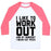 Virgin Teez  Baseball Tee Unisex Classic Baseball Tee / x-small / White/Neon Pink I LIKE TO WORKOUT AND BY WORKOUT I MEAN EAT PIZZA UNISEX CLASSIC BASEBALL TEE