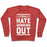 Virgin Teez  Pullover Crewneck Sweatshirt / x-small / Heathered Red I LITERALLY HATE WORKING OUT CREWNECK SWEATSHIRT