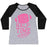 Virgin Teez  Baseball Tee Women's Tri-Blend Baseball Tee / small / Athletic Gray / Black I'LL BE YOUR HALF-TIME SHOW WOMEN'S TRI-BLEND BASEBALL TEE