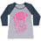 Virgin Teez  Baseball Tee Women's Tri-Blend Baseball Tee / small / Athletic Gray / Navy I'LL BE YOUR HALF-TIME SHOW WOMEN'S TRI-BLEND BASEBALL TEE
