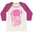 Virgin Teez  Baseball Tee Women's Tri-Blend Baseball Tee / small / Oatmeal / Berry I'LL BE YOUR HALF-TIME SHOW WOMEN'S TRI-BLEND BASEBALL TEE