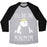 Virgin Teez  Baseball Tee Unisex Tri-Blend Baseball Tee / small / Athletic Gray / Black I'LL DO THE BEAR MINIMUM UNISEX TRI-BLEND BASEBALL TEE