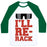 Virgin Teez  Baseball Tee Unisex Classic Baseball Tee / x-small / White/Dark Green I'LL RE-RACK PARODY UNISEX CLASSIC BASEBALL TEE