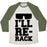 Virgin Teez  Baseball Tee Unisex Tri-Blend Baseball Tee / small / Oatmeal / Moss I'LL RE-RACK PARODY UNISEX TRI-BLEND BASEBALL TEE