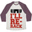 Virgin Teez  Baseball Tee Unisex Tri-Blend Baseball Tee / small / Oatmeal / Maroon I'LL RE-RACK PARODY UNISEX TRI-BLEND BASEBALL TEE