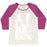 Virgin Teez  Baseball Tee Women's Tri-Blend Baseball Tee / small / Oatmeal / Berry I'LL RE-RACK PARODY WOMEN'S TRI-BLEND BASEBALL TEE