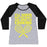 Virgin Teez  Baseball Tee Women's Tri-Blend Baseball Tee / small / Athletic Gray / Black I'LL SERVE BUT YOU WON'T LIKE WHAT I'M COOKING WOMEN'S TRI-BLEND BASEBALL TEE