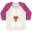 Virgin Teez  Baseball Tee Women's Tri-Blend Baseball Tee / small / Oatmeal / Berry I'LL WORK OUT RIGHT AFTER THIS SLICE WOMEN'S TRI-BLEND BASEBALL TEE