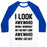 Virgin Teez  Baseball Tee Unisex Classic Baseball Tee / x-small / White/Blue I LOOK AWKWARD WHEN I WORKOUT UNISEX CLASSIC BASEBALL TEE