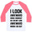 Virgin Teez  Baseball Tee Unisex Classic Baseball Tee / x-small / White/Neon Pink I LOOK AWKWARD WHEN I WORKOUT UNISEX CLASSIC BASEBALL TEE