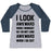 Virgin Teez  Baseball Tee Women's Tri-Blend Baseball Tee / small / Athletic Gray / Navy I LOOK AWKWARD WHEN I WORKOUT WOMEN'S TRI-BLEND BASEBALL TEE