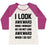 Virgin Teez  Baseball Tee Women's Tri-Blend Baseball Tee / small / Oatmeal / Berry I LOOK AWKWARD WHEN I WORKOUT WOMEN'S TRI-BLEND BASEBALL TEE
