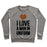 Virgin Teez  Pullover Crewneck Sweatshirt / x-small / Heathered Gray I LOVE A MAN IN UNIFORM (BASKETBALL) CREWNECK SWEATSHIRT