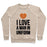 Virgin Teez  Pullover Crewneck Sweatshirt / x-small / Heathered Oatmeal I LOVE A MAN IN UNIFORM (BASKETBALL) CREWNECK SWEATSHIRT
