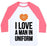 Virgin Teez  Baseball Tee Unisex Classic Baseball Tee / x-small / White/Neon Pink I LOVE A MAN IN UNIFORM (BASKETBALL) UNISEX CLASSIC BASEBALL TEE