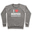 Virgin Teez  Pullover Crewneck Sweatshirt / x-small / Heathered Gray I LOVE BURPEES #ALTERNATIVEFACTS CREWNECK SWEATSHIRT