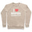 Virgin Teez  Pullover Crewneck Sweatshirt / x-small / Heathered Oatmeal I LOVE BURPEES #ALTERNATIVEFACTS CREWNECK SWEATSHIRT