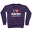 Virgin Teez  Pullover Crewneck Sweatshirt / x-small / Purple I LOVE BURPEES #ALTERNATIVEFACTS CREWNECK SWEATSHIRT