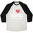 Virgin Teez  Baseball Tee Unisex Tri-Blend Baseball Tee / small / Oatmeal / Black I LOVE BURPEES #ALTERNATIVEFACTS UNISEX TRI-BLEND BASEBALL TEE