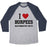 Virgin Teez  Baseball Tee Unisex Tri-Blend Baseball Tee / small / Athletic Gray / Navy I LOVE BURPEES #ALTERNATIVEFACTS UNISEX TRI-BLEND BASEBALL TEE