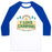 Virgin Teez  Baseball Tee Unisex Classic Baseball Tee / x-small / White/Blue I LOVE CAMPING (POCKET CAMP PARODY) UNISEX CLASSIC BASEBALL TEE