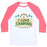 Virgin Teez  Baseball Tee Unisex Classic Baseball Tee / x-small / White/Neon Pink I LOVE CAMPING (POCKET CAMP PARODY) UNISEX CLASSIC BASEBALL TEE