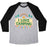 Virgin Teez  Baseball Tee Unisex Tri-Blend Baseball Tee / small / Athletic Gray / Black I LOVE CAMPING (POCKET CAMP PARODY) UNISEX TRI-BLEND BASEBALL TEE