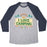 Virgin Teez  Baseball Tee Unisex Tri-Blend Baseball Tee / small / Athletic Gray / Navy I LOVE CAMPING (POCKET CAMP PARODY) UNISEX TRI-BLEND BASEBALL TEE