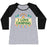 Virgin Teez  Baseball Tee Women's Tri-Blend Baseball Tee / small / Athletic Gray / Black I LOVE CAMPING (POCKET CAMP PARODY) WOMEN'S TRI-BLEND BASEBALL TEE
