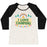 Virgin Teez  Baseball Tee Women's Tri-Blend Baseball Tee / small / Oatmeal / Black I LOVE CAMPING (POCKET CAMP PARODY) WOMEN'S TRI-BLEND BASEBALL TEE