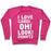 Virgin Teez  Pullover Crewneck Sweatshirt / x-small / Deep Pink I LOVE CARDI...OH! LOOK! DONUTS (WHITE) CREWNECK SWEATSHIRT