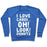 Virgin Teez  Pullover Crewneck Sweatshirt / x-small / Heathered Blue I LOVE CARDI...OH! LOOK! DONUTS (WHITE) CREWNECK SWEATSHIRT
