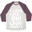 Virgin Teez  Baseball Tee Unisex Tri-Blend Baseball Tee / small / Oatmeal / Maroon I LOVE CARDI...OH! LOOK! DONUTS (WHITE) UNISEX TRI-BLEND BASEBALL TEE