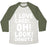 Virgin Teez  Baseball Tee Unisex Tri-Blend Baseball Tee / small / Oatmeal / Moss I LOVE CARDI...OH! LOOK! DONUTS (WHITE) UNISEX TRI-BLEND BASEBALL TEE