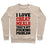 Virgin Teez  Pullover Crewneck Sweatshirt / x-small / Heathered Oatmeal I LOVE CHEAT MEALS THAT'S MY F***ING PROBLEM CREWNECK SWEATSHIRT
