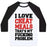 Virgin Teez  Baseball Tee Unisex Classic Baseball Tee / x-small / White/Black I LOVE CHEAT MEALS THAT'S MY F***ING PROBLEM UNISEX CLASSIC BASEBALL TEE