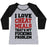 Virgin Teez  Baseball Tee Women's Tri-Blend Baseball Tee / small / Athletic Gray / Black I LOVE CHEAT MEALS THAT'S MY F***ING PROBLEM WOMEN'S TRI-BLEND BASEBALL TEE