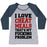 Virgin Teez  Baseball Tee Women's Tri-Blend Baseball Tee / small / Athletic Gray / Navy I LOVE CHEAT MEALS THAT'S MY F***ING PROBLEM WOMEN'S TRI-BLEND BASEBALL TEE