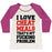 Virgin Teez  Baseball Tee Women's Tri-Blend Baseball Tee / small / Oatmeal / Berry I LOVE CHEAT MEALS THAT'S MY F***ING PROBLEM WOMEN'S TRI-BLEND BASEBALL TEE