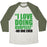 Virgin Teez  Baseball Tee Unisex Tri-Blend Baseball Tee / small / Oatmeal / Moss I LOVE DOING BURPEES UNISEX TRI-BLEND BASEBALL TEE