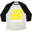 Virgin Teez  Baseball Tee Unisex Tri-Blend Baseball Tee / small / Oatmeal / Black I LOVE DOING BURPEES UNISEX TRI-BLEND BASEBALL TEE